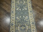 Turkish Oushak Rug, Modern Multicolored Handmade Bohemian Rug 2.7x9.6 Ft — photo 5