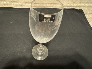 One Riedel Crystal 1999 Wine Glasse Signed Austria W Sticker 8 3/4 In