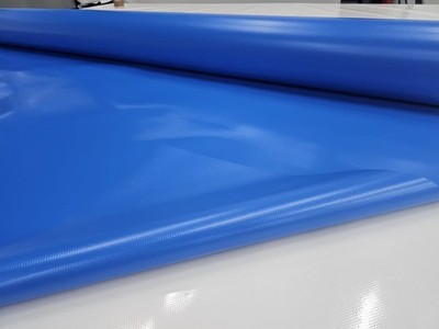 LKW Plane Deutsche Premium Qualität Blau 2,05m 650g/m²  versch. Maße A WARE