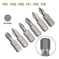 Driver Bit Set PH Hex Shank 10 Pcs Anti Slip Drill Bit Set Electric Screwdriver