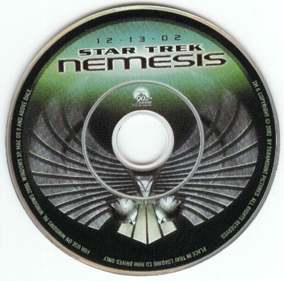 Mini CD-ROM STAR TREK: NEMESIS (2002) Promo Screensaver Desktop Pics Buddy Icon