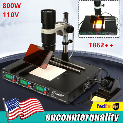 T862++ Infrared Irda BGA - Smt Smd Welder Reflow Rework & Soldering Station NEW