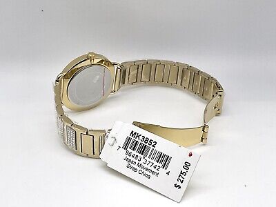 New Michael Kors Portia Pave Gold Dial Ladies Watch - MK3852 New Michael Kors Portia Pave Gold Dial Ladies Watch - MK3852