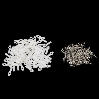 100Pcs LED Strip Light Mounting Bracket Clips for 10mm 10mm, White 