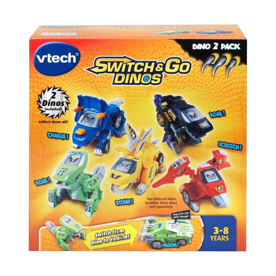 Vtech Switch & Go Dinos blau Triceratops grün T-Rex (2er Pack) - Bild 4 von 4