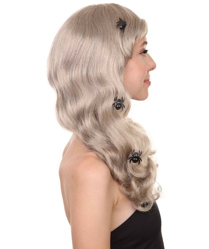 Spider Web Wig | Women's Shoulder Length Witches Spider Web Wig HW-6835 - Picture 5 of 9