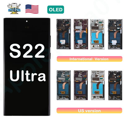 OLED For Samsung Galaxy S22 Ultra 5G S908U1/W LCD Display Screen Replacement