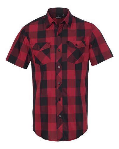 Herren Hemd Kurzarm Kariert Freizeithemd Übergröße S M L XL XXL 3XL (BBU9203) - Bild 6 von 6