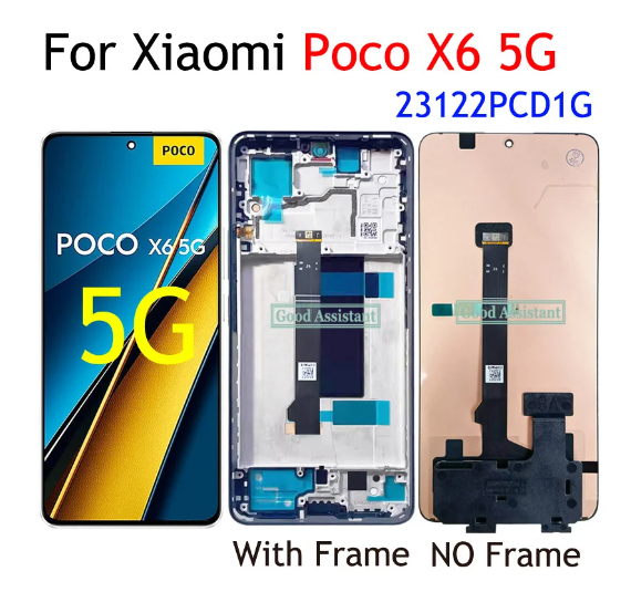 poco出品 For Xiaomi Poco X6 23122PCD1G 23122PCD1I Full LCD Display Touch