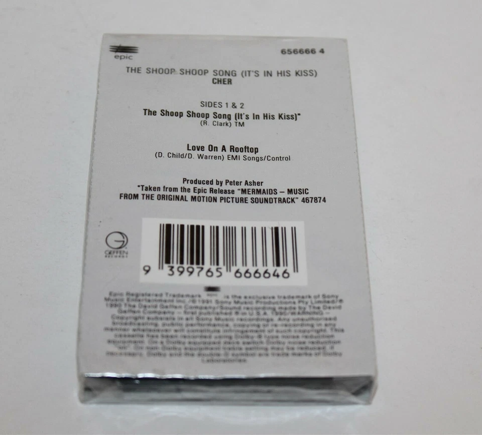 Cher The Shoop Shoop Song Cassette Tape Single Cassingle Brand New 1991 - Image 2 of 2