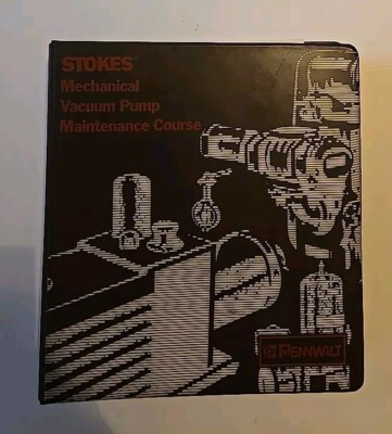 1986 Stokes Mechanical Vacuum Pump Maintenance Course By Pennwalt 