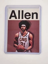 Jarrett Allen Artist Signed Basketball Art Card 1/10