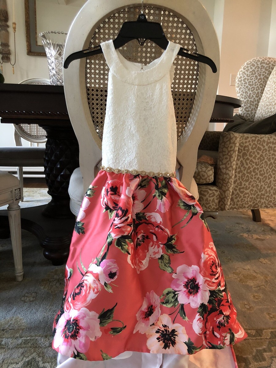 ivory and coral dress Cute High Low Dress - Ivory Dress - Coral Pink Dress - $62.00