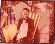 Dick Van Dyke Mary Poppins Chimney Sweep Kites Scene Original 4x5 Transparency 