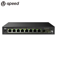 10-Port Gigabit PoE Network Switch with 8 PoE+ Ports with 2 Combo SFP Slots 125W