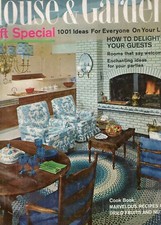 NOVEMBER 1964 HOUSE & GARDEN MAGAZINE-ROOMS THAT SAY WELCOME-VINTAGE ADS