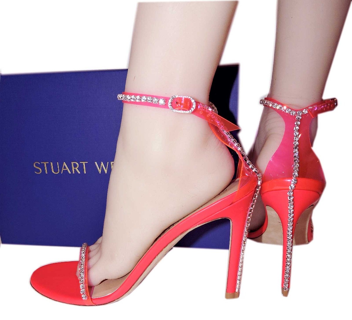 サンダル・ミュール STUART WEITZMAN 'Nudist' sandals Pink Stuart Weitzman Nudist Disco Sandals | Pink | FARFETCH
