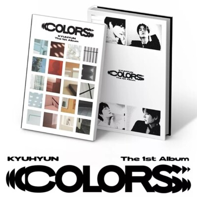 KYUHYUN [COLORS] 1st Album PHOTO BOOK Ver/CD+2 Book+Poster+4 4-Cut Photo+2 Card