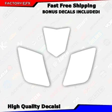 Yamaha YFZ 450 White Number Plate Backgrounds Graphics decals sticker yfz450