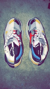 balenciaga triple s half color