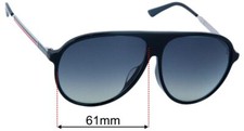 SFx Replacement Sunglass Lenses fits Gucci GG0829SA - 61mm Wide