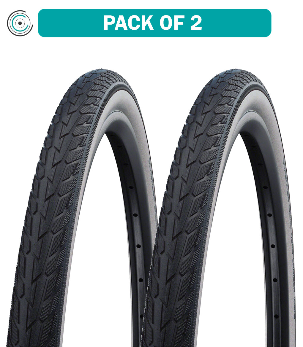 Комплект из 2 шин Schwalbe Road Cruiser 26x175 с проволокой Белыйчерный KGuard Зеленый 9190₽