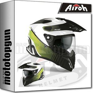 Caschi Airoh CASCO COMMANDER PROGRESS LIME GLOSS S Cross e Off-road  revestida.com