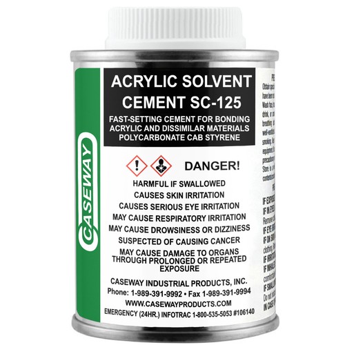 SC125 Acrylic Solvent Cement Adhesive 1/4 Pint (4 fl oz) eBay