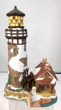 Carole Towne Collection 2002 "The Keepers Lighthouse Christmas Village w/Light