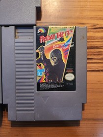 Vintage  NES Video Game Lot of 3 Paperboy, Friday 13th, Mario/DuckHunt