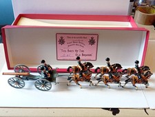 Rare Ltd Edition No. 31 Of 100 Painted Langley Models RHA Artillery Soldier Set