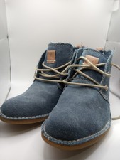 Botines BUSSOLA Sevilla Azul Denim Lona Con Cordones Boho Con Cordones Mujer EU 39