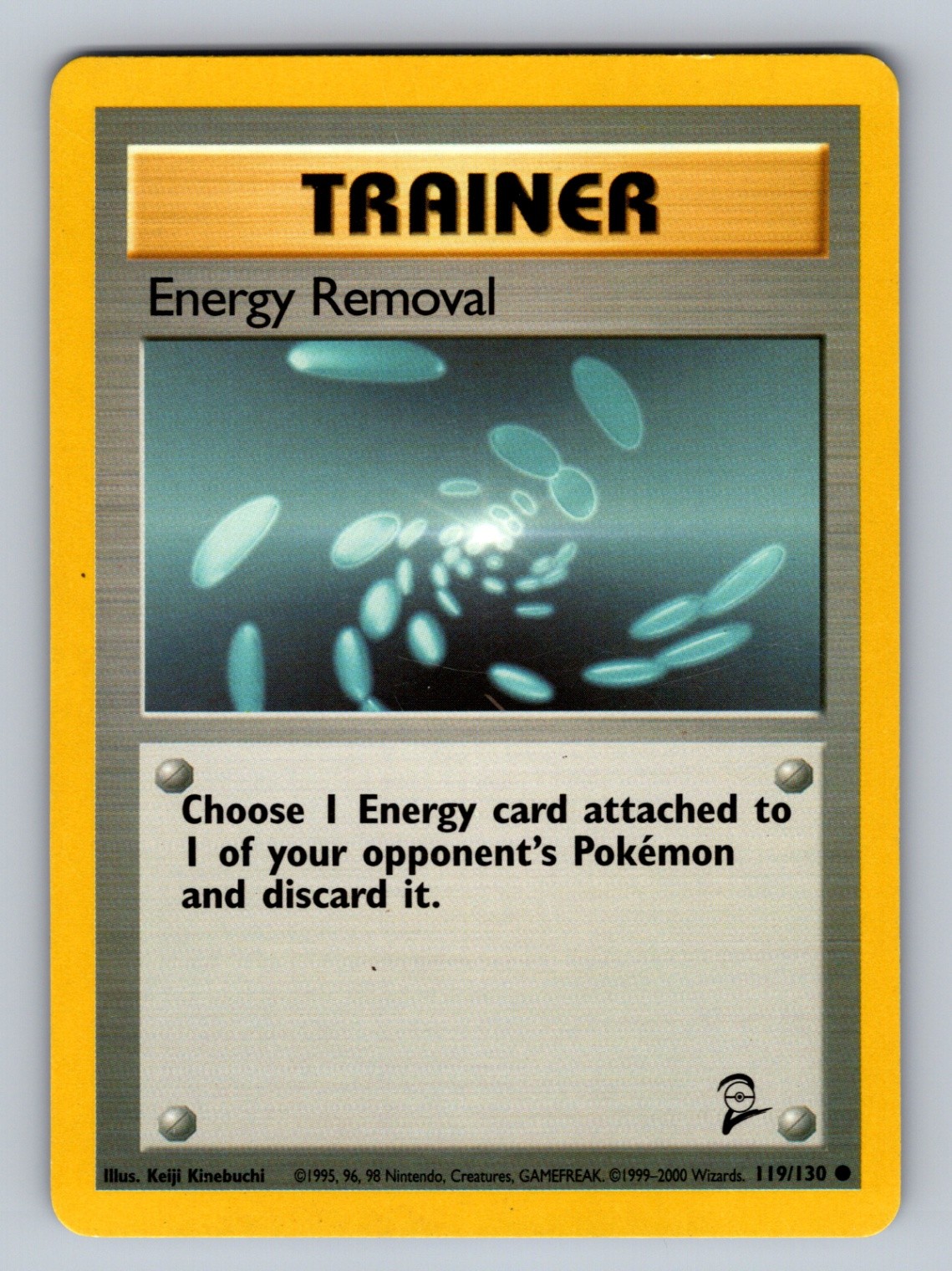 Energy Removal 119/130 Common Base Set 2 LP Pokemon TCG