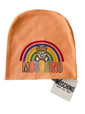 Moschino Hat Teddy Bear   Baby Orange Cotton