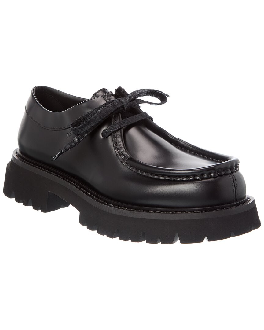 Ferragamo Deroy Leather Derby Mens Black 85 M 97590₽