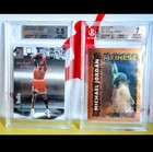 🌟🏀MICHAEL JORDAN 1995 TOPPS FINEST HOT STUFF/1998 SKYBOX THUNDER BGS 7-8.5🏀🌟