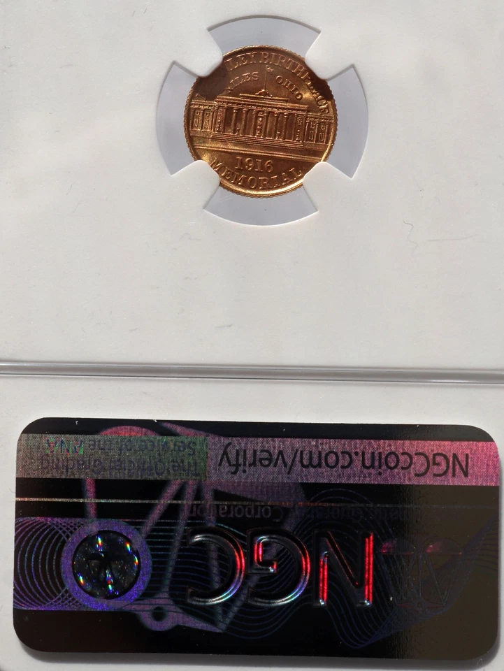 LA Purchase McKinley Commemorative Gold 1916 G$1 Dollar NGC MS 64 - Image 4 of 4