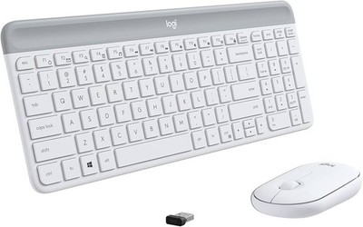 Logitech MK470 SLIM COMBO Ultra-Slim Compact and Quiet Wireless Keyboard and ...