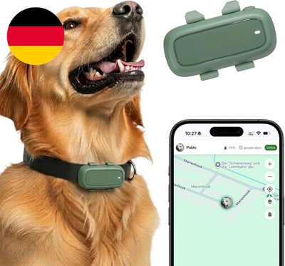 GPS Tracker Für Hunde | Bis Zu 15 Tage Akku Mit Wifi-Energiesparzonen | GPS + Wi