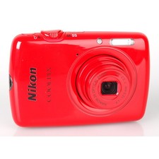 Nikon Coolpix S01 Digital Camera 10.10 MP 3x Optical Zoom English Language Red