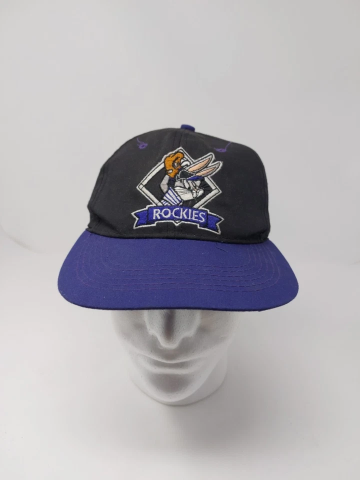 Chapéu Snapback Vintage Anos 90 Colorado Rockies X Looney Tunes Bugs Bunny - Imagem 4 de 4