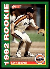 1992 Score Rookies Gary Cooper Houston Astros #28