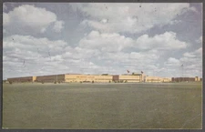 Upjohn Company main manufacturing building Kalamazoo MI postcard 1950s