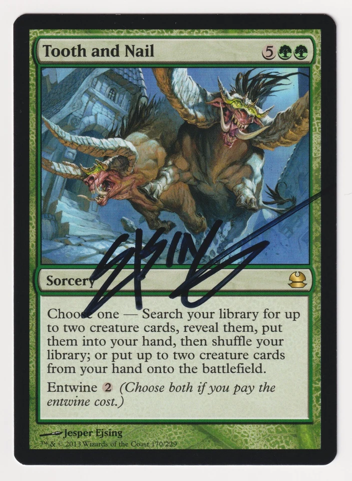 Signed Tooth and Nail Proof Sketch LP Modern Masters Artist Jesper Ejsing MTG AP - Image 2 of 2