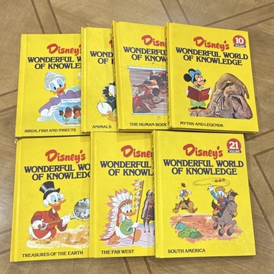 Vintage Disney Wonderful World of Knowledge Books Lot of 7 - Assorted