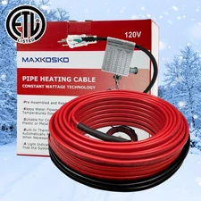 22FT Water Pipe Heat Tape - Easy to Install，Freeze Protection