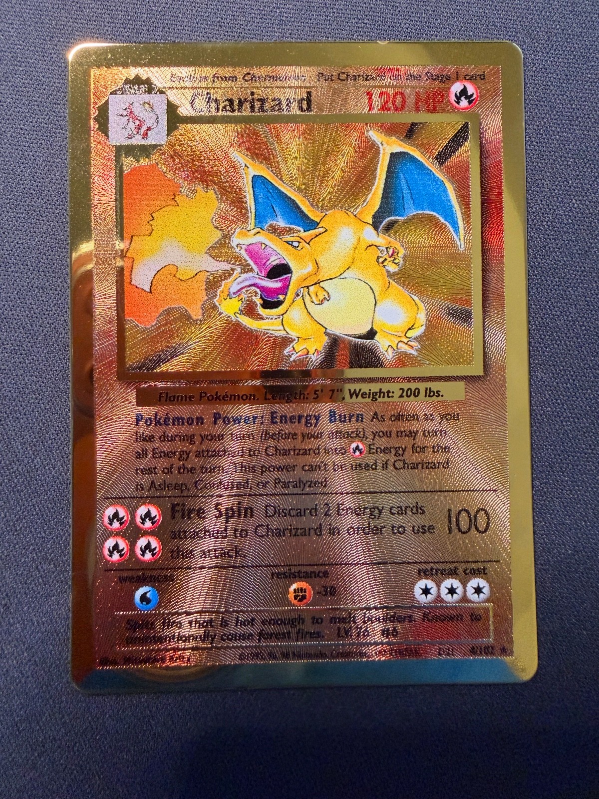 Charizard (Celebrations Metal Card) 004/102 Miscellaneous Cards & Products Promo