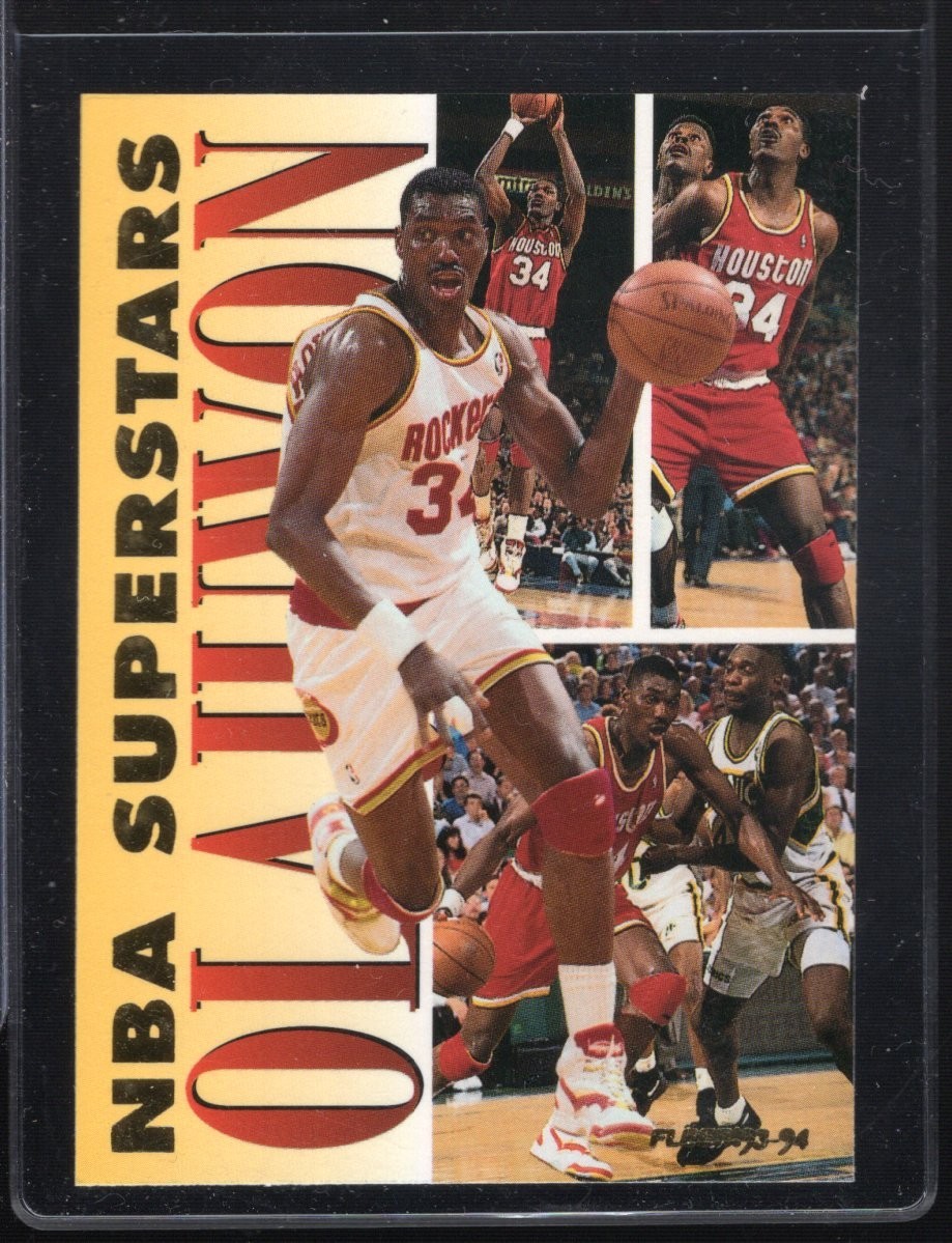 1993 Fleer NBA Superstars #15 Hakeem Olajuwon NM-MT , Free Shipping