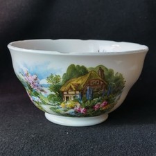 Royal Vale Ridgeway open sugar bowl 'Cottage garden' bone China 7382