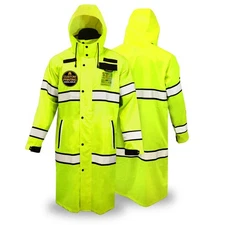 KwikSafety TORRENT | High Visibility ANSI Class 3 Safety Trench Coat